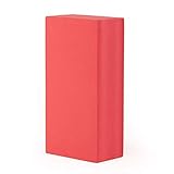 Yogaklotz ASANA BRICK, wein-rot, Yogablock, praktisches Yogazubehör, Yoga Hilfsmittel auch für Anfänger