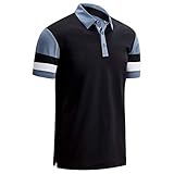 Callaway Golf Herren Pique Colourblock Stretch Golf - Caviar - S