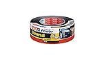tesa extra Power Universal Gewebeband - Gewebeverstärktes Ductape zum Reparieren, Befestigen, Bündeln, Verstärken oder Abdichten - Schwarz - 50 m x 50 mm