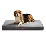 Bedsure Hundekissen Orthopädisch Memory Foam Hundematratze für Grosse Hunde, Hundebett mit Ergonomisch Design,Waschbar rutschfest Größe in 89x56x8 cm L