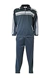 T-MODE Herren Baumwoll- Jogginganzug, Freizeitanzug-Anthrazit-XL