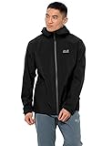 Jack Wolfskin Herren JWP SHELL M atmungsaktive Regenjacke, Black, M