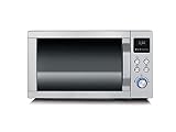 SEVERIN MW 7754 3-in-1 Mikrowelle (900 W, mit Grill- und Ultra-Heißluftfunktion, Inkl. Drehteller, Grillrost und Pizza-Teller) edelstahl/schwarz