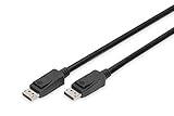 DIGITUS DisplayPort-Kabel - 8K UHD II - 2m - mit Verriegelung, DP 1.4, HDCP - Kompatibel mit Monitor, Gaming-Grafikkarte