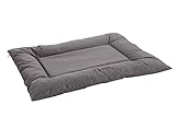 HUNTER Gent Hundebett, wasserabweisend, schmutzabweisend, antibakteriell, 100 x 70 cm, grau