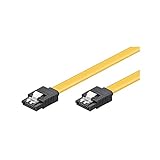 Wentronic HDD S-ATA Kabel 1,5GBs/3GBs/6GBs (S-ATA L-Type auf L-Type) 0,7m gelb