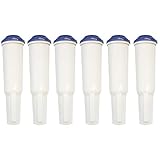 UNIWATER 6 Wasserfilterpatronen geeignet für Jura Kaffeevollautomaten mit White Filterpatrone bis Baujahr 2009, Nicht für Kaffeevollautomaten mit ENA Blue Patrone