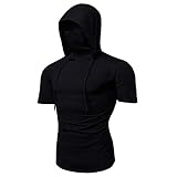 Inawayls Herren Tanktop mit Kapuze, Tank Tops Männer Ärmelloses T-Shirt Biker Kapuzenshirt Hoodie Trägershirt Slim Fit Ärmellos Hoodie Oberteil Mode Mit Weste Tops