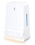 TaoTronics 6L Luftbefeuchter Ultraschall, Raumbefeuchter Leise mit LED-Anzeige Timer und Feuchtemonitor, Einfach zu Säubern, Air Humidifier für Schlafzimmer bis 40-70 m²