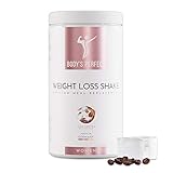 BODY'S PERFECT® Weight Loss Shake für Frauen, Diät Shake zur Gewichtskontrolle mit hochwertigem Protein, Mahlzeitersatz mit allen wichtigen Vitaminen und Mineralstoffen, 500g (Eiskaffee)