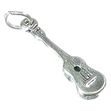 Ukulele Sterlingsilber Charm .925 x 1 Ukulele Musik Charme sssc350