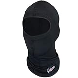 ALPIDEX Sturmhaube Motorrad Balaclava Atmungsaktiv Damen Herren Kinder Skimaske Schwarz, Farbe:Black, Größe:XL/XXL