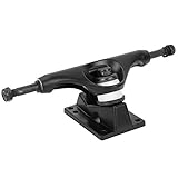 Alomejor 1 Paar Skateboard Trucks 4-8 Zoll Streifen Skateboard Achse Poliert Donner Trucks für Skateboard Schwarz
