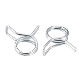 sourcing map 20 Stück Schlauch Clips 6mm Schlauchschellen Schlauch Feder Federklemme Kraftstoffschlauch