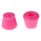 2Pcs PU Rollschuh Stopper Set - Rosa