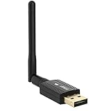 600 Mbit / s Bluetooth 4.2 USB-WLAN-Adapter, Dualband-2,4-GHz / 5-GHz-USB-WLAN-Adapter mit 2DBI-Antenne, USB-WLAN-Dongle für Desktop / Computer, Unterstützung von Win Vista / XP / 7 / 8.1 / 10 / MacOS