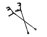 Wacken W:O:A Unterarmgehhilfe mit anatomischem Soft-Handgriff, bis 140 kg belastbar, 1 Paar