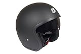 Römer Helmets Motorradhelm Custom, Matt Schwarz, Größe L