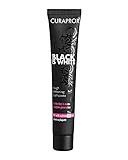 CURAPROX Black is White Zahnpasta für weiße Zähne, Zahnaufhellung mit schwarzer Zahnpasta aus Aktivkohle der Kokosnuss, whitening toothpaste, 1 x 90 ml