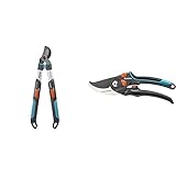 Gardena TeleCut 520-670 B Astschere: kompakte Bypass-Baumschere & Gartenschere B/S XL: Pflanzenschonende Baumschere mit Bypass-Schneide für Äste und Zweige, max. Schneid-Durchmesser 24 mm