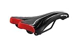 Selle Montegrappa FAHRRADSATTEL Trekking Mountainbike MTB Sattel MG 3100 ONE Shot in Schwarz/Rot- Made in Italy