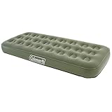 Coleman Luftbett Comfort Bed Single, Indoor/Outdoor Luftmatratze 1 Person, Velours Gästebett, Komfort Einzelbett, Campingbett für Wandern, Trekking, Festivals, 188 x 85 x 22 cm, max. 148 kg