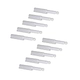 Emuca 1275221 Push-System für Möbeltür mit Türdämpfer, grau, Set aus 10 Stück