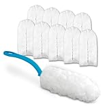 POLYCLEAN Staubwischer Set (10 Bezüge und 1 Griff) – Staubtuch mit hoher Schmutzbindung – Staubfänger in Premiumqualität