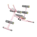 Bauchtrainer Fitness Bauchmaschine Heimübung Männer Und Frauen Bauch Training Fitnessgeräte Bauch Training Taille Schönheitsmaschine (Color : Pink, Size : 113-122 * 48 * 70-80cm)