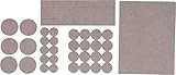 BGS Diy 80715 | Filzgleiter-Satz | 38-tlg. | beige | selbstklebend | Möbelgleiter, Möbeluntersetzer