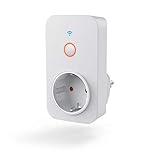 Hama WLAN Steckdose Professional (smarte Steckdose mit Verbrauchsmessung, ohne Hub, WiFi Steckdose für Sprach- u. App-Steuerung, für z.B. Heimkino, Stehlampe, Ventilator, 3680W, 16A) weiß