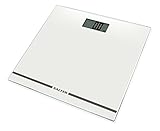 SALTER digitale Badezimmerwaage mit großer Glasplattform, Gut lesbares Display, Ultraschlank, Max Traglast bis zu 180kg, Genaue Messergebnisse