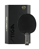 Stiga Unisex – Erwachsene Pro Carbon + Tischtennisschläger, rot/schwarz, One Size