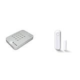 LUPUSEC Keypad für die XT Smarthome Alarmanlagen, kompatibel mit den XT Smarthome Alarmanlagen, batteriebetrieben & Lupus Electronics Fenster Türkontakt V2, Weiss, 27,7 x 21,2 x 86,85 mm