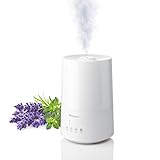 Medisana AH 661 Luftbefeuchter Ultraschall, Luftreiniger für Schlafzimmer und Wohnzimmer, Vernebler mit Aromafach und Heizfunktion gegen trockene Luft, 3,5 L