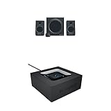 Logitech Z333 Multimedia Speakers - Lautsprecher für Home Entertainment schwarz + Logitech Bluetooth Audio Adapter schwarz