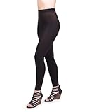 belly cloud Damen Legging, Seamless Leggin 200den, Gr. 42/44 (XL), Schwarz (schwarz)