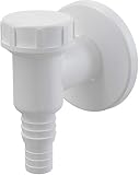 AlcaPlast APS2 Geräte Siphon weiß Abwasseranschluss für Waschmaschine, Spülmaschine, Wärmepumpentrockner