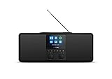 Philips Internetradio R8805/10 DAB+ Radio mit Spotify Connect (Bluetooth, Sleep Timer, Dual Alarm, Qi-Ladepad für Mobiltelefone, USB) Schwarz - 2020/2021 Modell