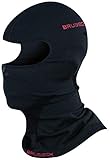 BRUBECK Maske Sturmhaube | Gesichtshaube Snowboard | Ski Balaclava | atmungsaktive Schwarze Gesichtsmaske Skimaske | Skiing | Langlauf | 41% Merino | Gr. S - M | Black | KM10370 | X-FACE