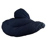 Nackenhörnchen mit Stehkragen dunkelblau. Kirschkernkissen. Nackenkissen Wärmekissen - Ein sehr wohliger Nackenwärmer