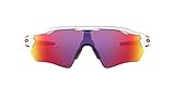 Oakley Herren Sonnenbrille Path Radar EV Weg Pol Weiß mit Prizm Road, Polished White, 0