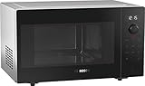 Bosch FFM553MB0 Serie 6 Freistehende Mikrowelle / 900 W / 25 L / Drehteller 31,5 cm / Türanschlag Links / Schwarz/Edelstahl / AutoPilot 7 / TouchControl-Bedienung