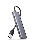 UGREEN USB Hub 4 Port USB 3.0 HuB Mini USB Verteiler kompatibel mit PS4, MacBook, MacBook Air 2017, MacBook Pro, Surface Pro, Huawei MateBook X Pro, Dell XPS 15 und andere Windows Laptops usw.