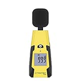 TROTEC BS06 Schallpegelmessgerät (40 - 130 dB) Geräuschquellen erfassen Windschutz Sensor Messgerät