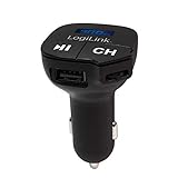 LogiLink FM0004 KFZ FM Transmitter mit MP3 Player + microSD Slot + USB Anschluss