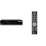 TechniSat Digit S3 HD - hochwertiger digital HD Sat Receiver (HDTV, DVB-S, DVB-S2, HDMI, USB, vorinstallierte Programmlisten, Unicable tauglich) schwarz & ISIZAPPER Universal - Senioren Fernbedienung