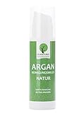 Bio Argan Reinigungsmilch Natur - Naturkosmetik mit Arganöl für Gesicht & Körper, Natürliche Gesichtsreinigung als Make-up Entferner und Reinigungslotion für unreine & trockene Haut 150 ml