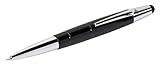 Wedo 26125001 Touch Pen Pioneer 2-in-1 (leitfähiger Eingabestift für alle Smartphones und Tablet PCs, inklusiv integriertem Kugelschreiber, 13 cm) schwarz