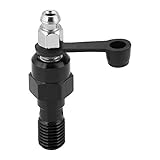 KIMISS M10x1.0mm Motorrad Hauptbremszylinder Bremssattel Entlüftungsschraube Nippel Banjo Schraube + Staubkappe Universal
